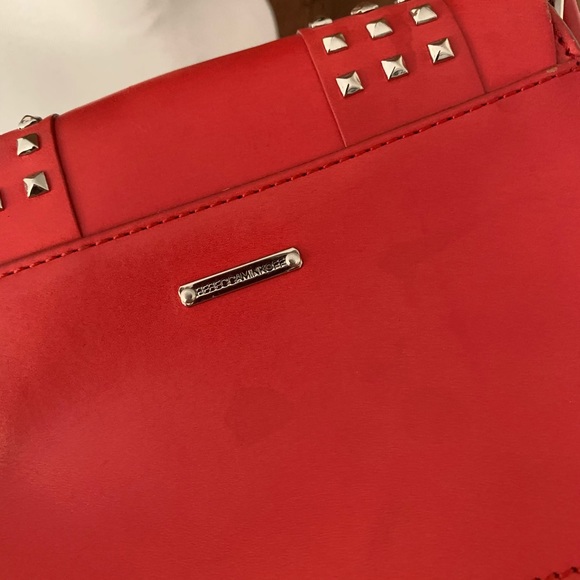 Rebecca Minkoff Small Red Alex Crossbody Studded - Picture 2 of 6
